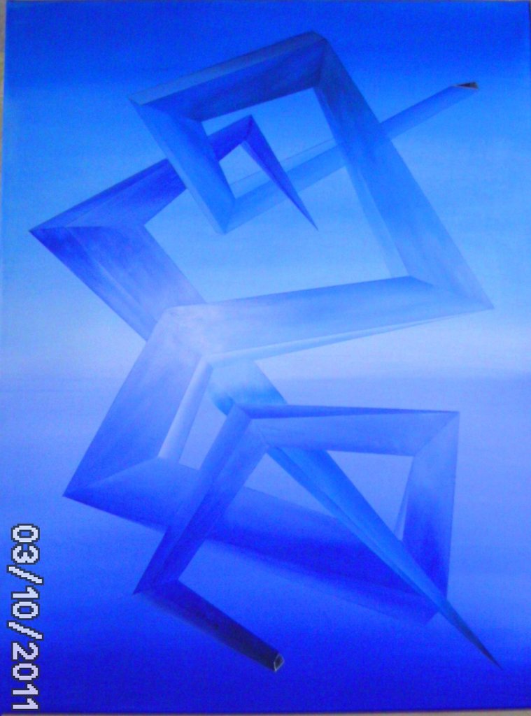 Geometrie blau