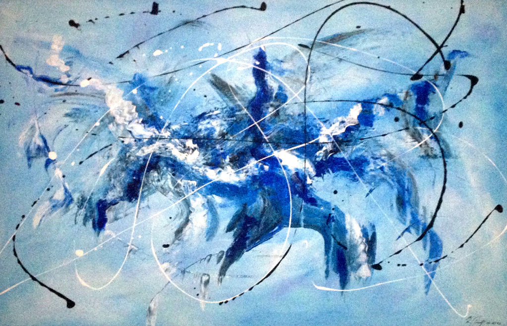 Abstrakt blau