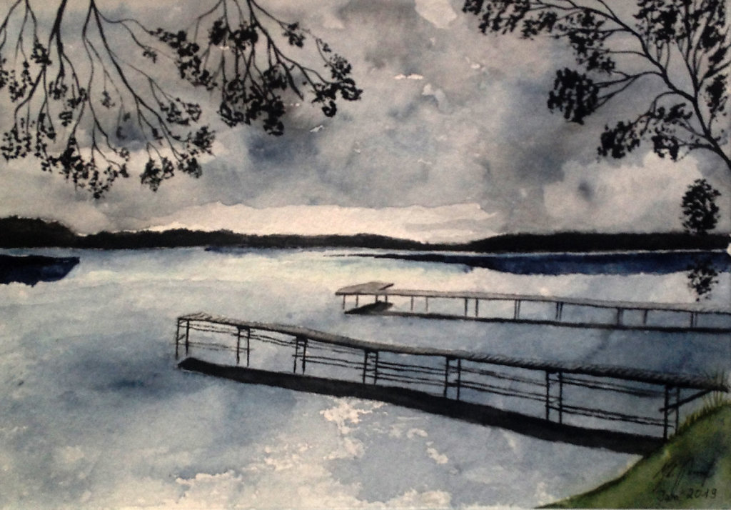 Abenddämmerung 2 Stege